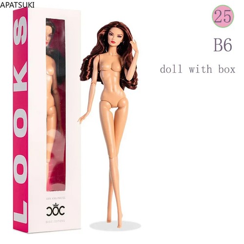 Wavy hair doll nude - hair,
