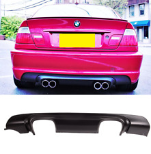 BMW 3 SERIES E46 98-06 2DR 4DR M SPORT M3 CSL REAR QUAD DIFFUSER SKIRT BLACK