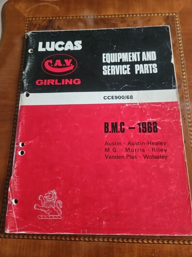 Lucas parts manual - lucas,