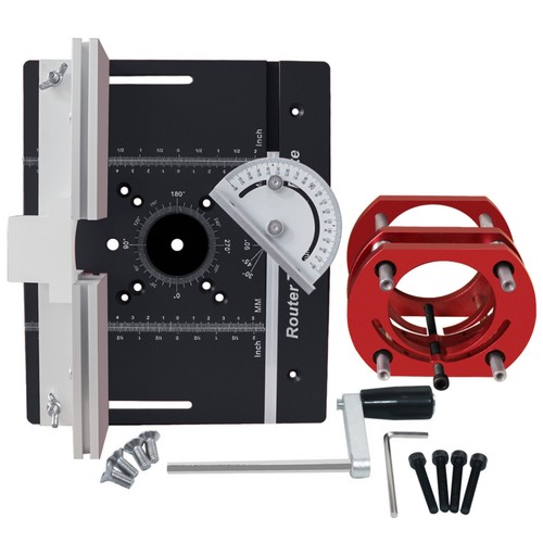 Router table insert plate with - insert,