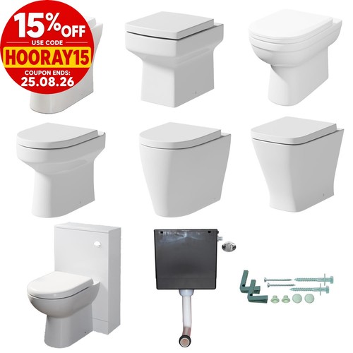 Back wall toilet btw - to, pan