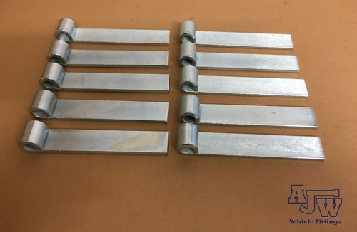 Straight hinge 153mm - 153mm, zinc