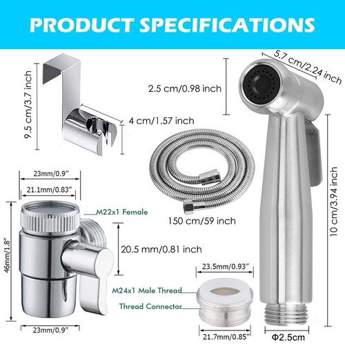 Handheld bidet toilet set with - bidet,