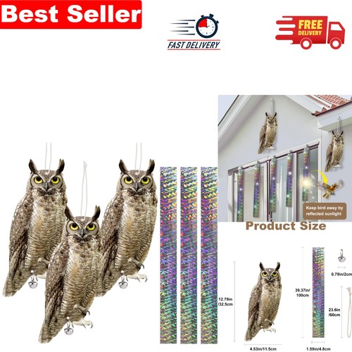 Garden owl bird scarers - garden,