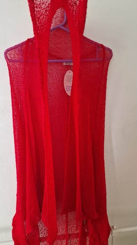 Red bolero hooded - hooded, style