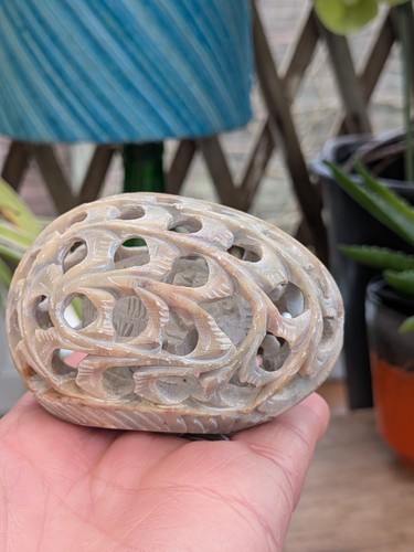 Hand carved soapstone - ,