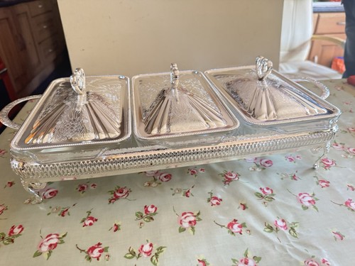 Vintage silver plated - vintage, triple