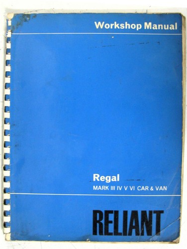 Reliant regal mark - reliant, iii