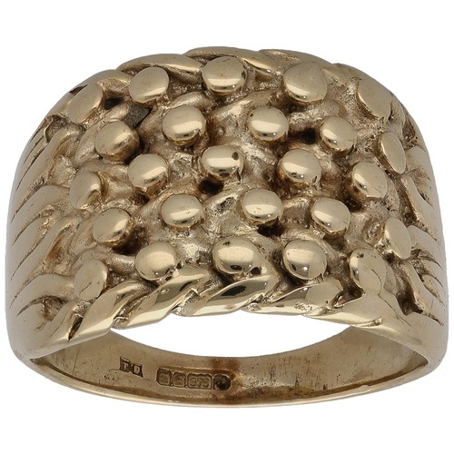 9ct gold ring keeper - 9ct,