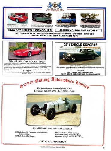 Print 1990 gurney nutting - print, ad,