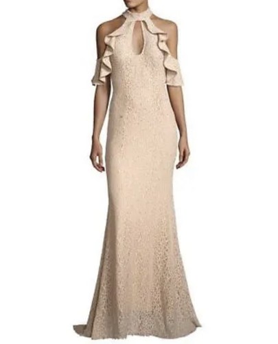 Jovani cold shoulder champagne - shoulder,
