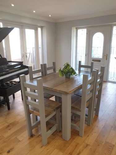 Rustic dining table 130 - dining,