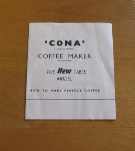 Cona coffee maker - cona,