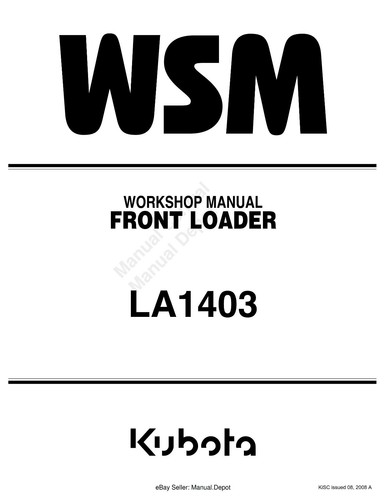 Kubota front loader - front, la1403