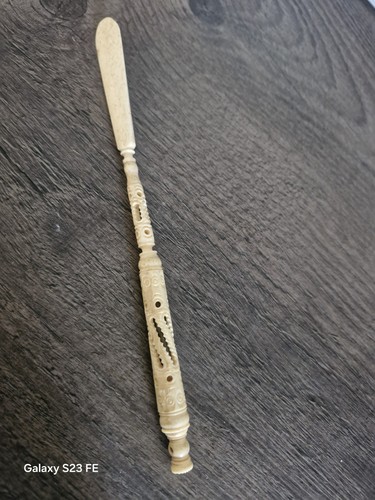 Antique carved dip pen - antique,