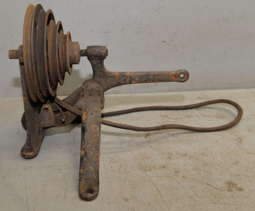 Antique step idler pulley - 4,