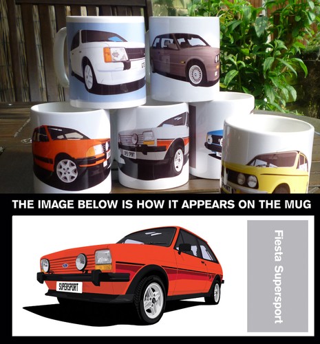 Fiesta supersport car art - supersport, mug