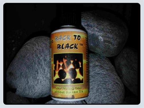 Back black gas fire - to,