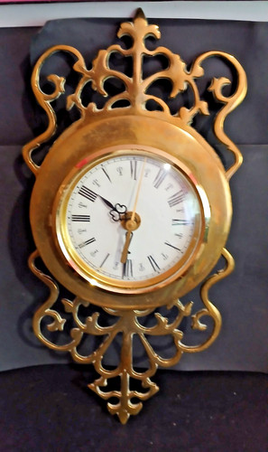 Vintage ornate brass filigree - vintage,