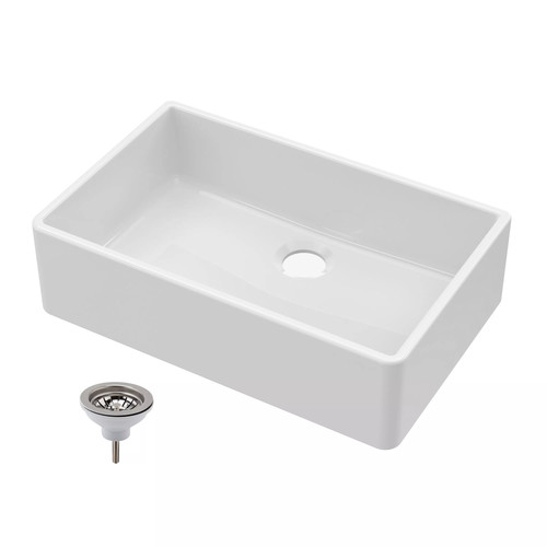 795mm single bowl fireclay - -,