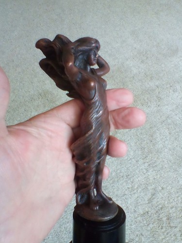 Bronzed wind swept girl - bronzed,