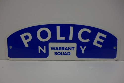 Police warrant squad license - police,