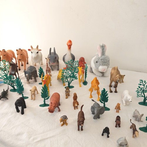 Plastic toy animals job lot - ​plastic,