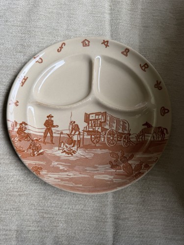 Wallace china divided plate - china,