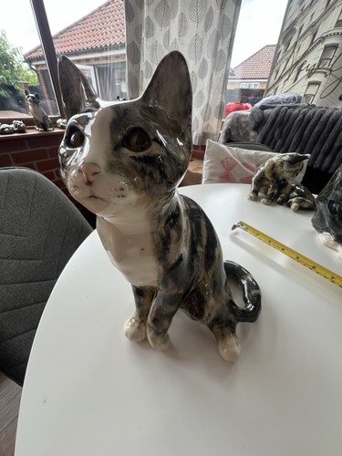 Winstanley pottery cat size - pottery, 4