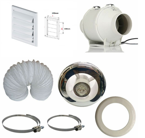 Inline bathroom extractor fan - bathroom,