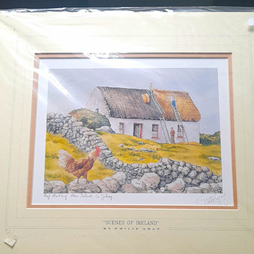 Philip gray thatching print - gray,