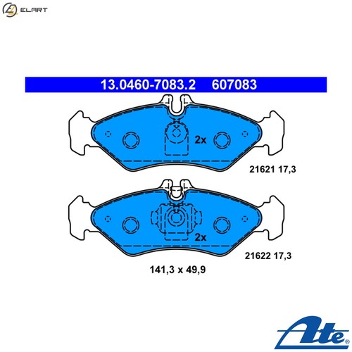 Brake pad set disc - pad,