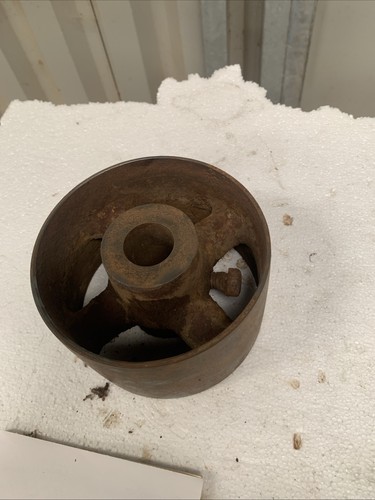 Vintage flat belt pulley - pulley, line