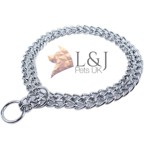 Double choke chain collar - , |