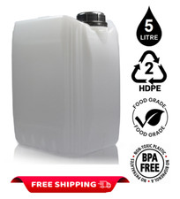 5L JERRY CAN STACKABLE PLASTIC PETROL FUEL WATER CONTAINER CARRIER DRUM JERRICAN