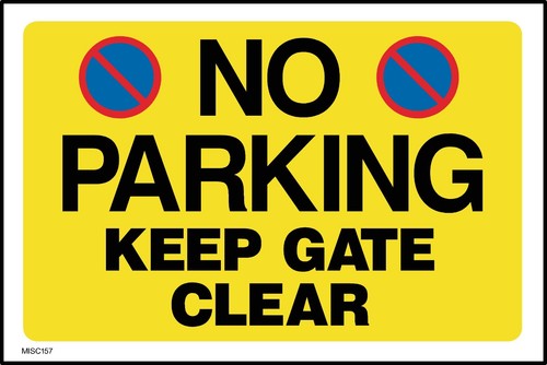 Parking keep gate clear - parking,