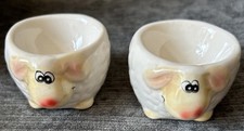 2 x Vintage Novelty Sheep Egg