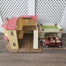 Sylvanian Families Maple Manor Osborne Bears Carport Accessories & Car Bundle