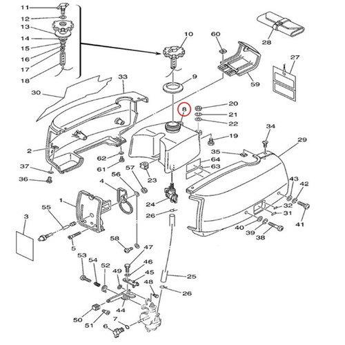 Outboard fuel tank 6a1 - ¸outboard,