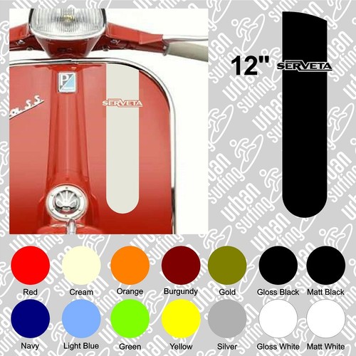 Lambretta serveta sticker - lambretta, 12"