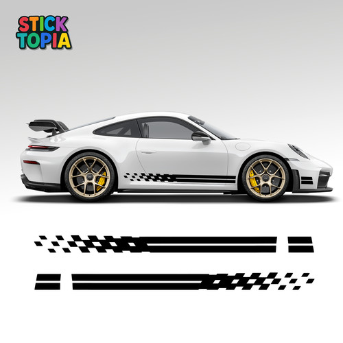 Porsche side stripe front - side, &