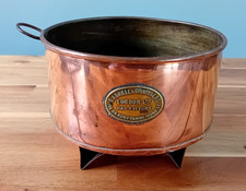 Vintage Copper Gaskell & Chambers Bar Fitters Barrel Funnel Planter