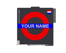 Decorative Personalised London Underground Station or Name Logo Sign Display