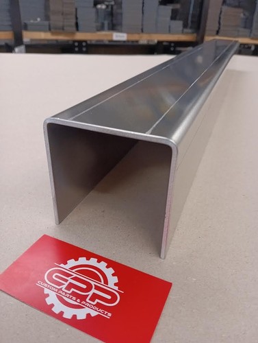 Aluminium channel 75mm x - aluminium,