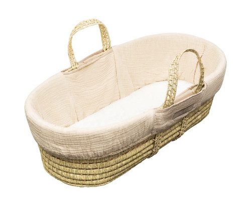 Oval woven baby moses basket - baby,