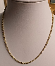 9ct Gold necklace belcher chain Weight 6.8 grams A very strong close link