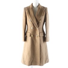 Max Mara coat Double Breasted Long beige Camel Women 38 101621936