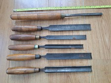 Joblot Vintage Wood Chisels / Gouges X6 Sorby 