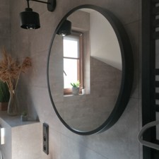 Large Round Black Frame Wall