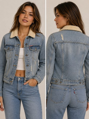 Levi women denim jacket - denim,